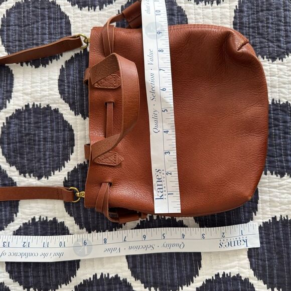 Madewell Transport Mini Bucket Bag – English Saddle Leather – NWT - Picture 6 of 9